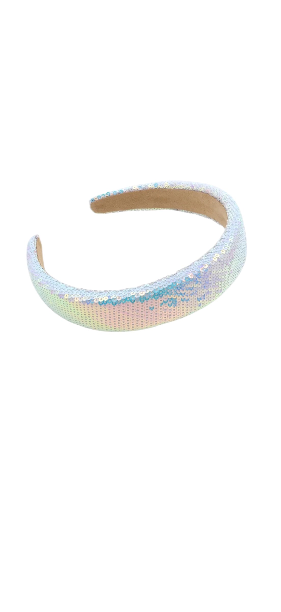 White Iridescent Headband